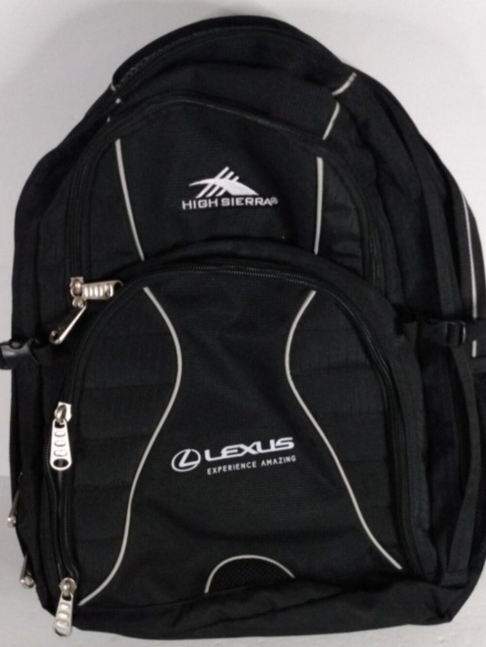 High Sierra Backpack Lexus Drive Amazing Black Suspension Strap System Travel